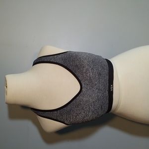 3/$25 Victoria's Secret Sport Bra 32B grey black Racer back